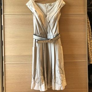 Pleated cocktail dress